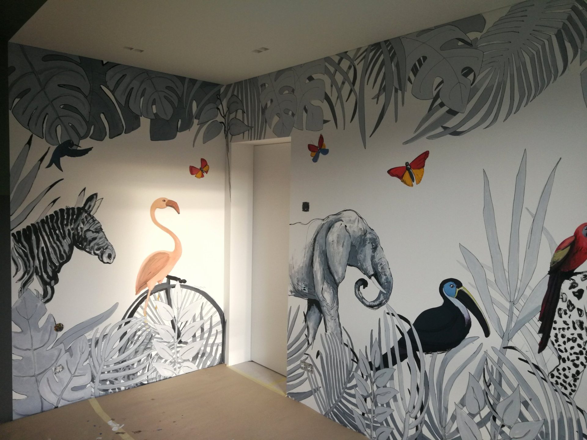 sienų dekoras_tapyba ant sienų_vaiku kambaryje_dziungles (1)
